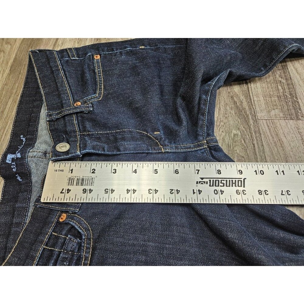 7 For All Mankind Womens Size 28 Distressed Embroidered Pockets Jeans Capris - Picture 13 of 14